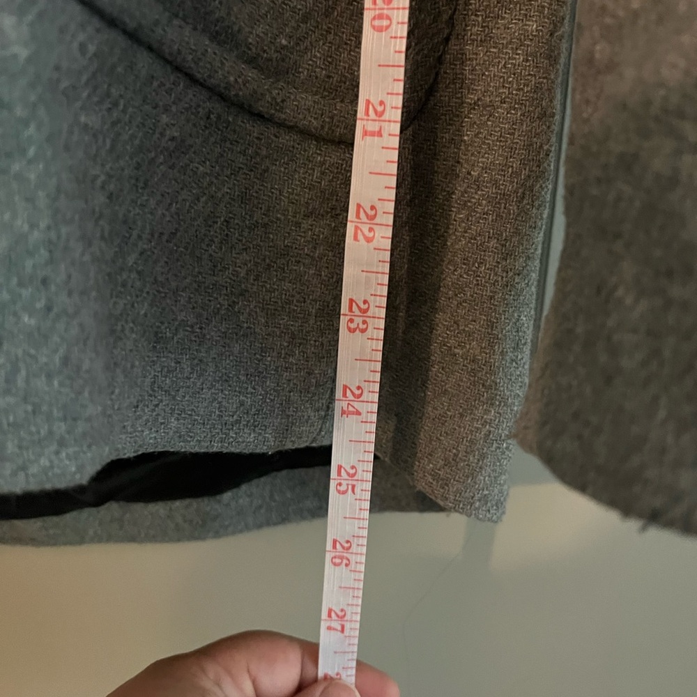 Zara hood double breast wool hooded jacket grey size small - Picture 12 of 12